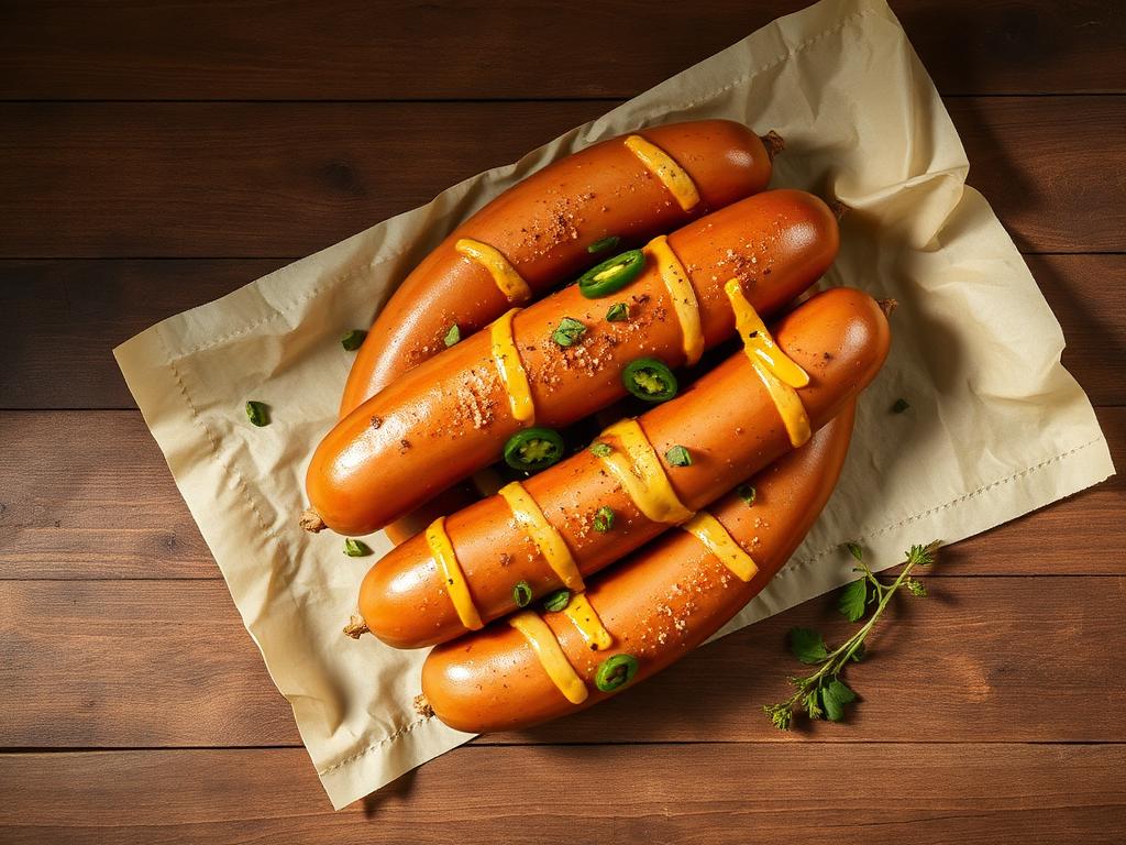 Jalapeño Cheddar Beef Brats