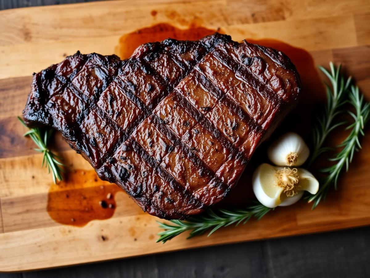 Cast-Iron Ribeye with Rosemary Butter