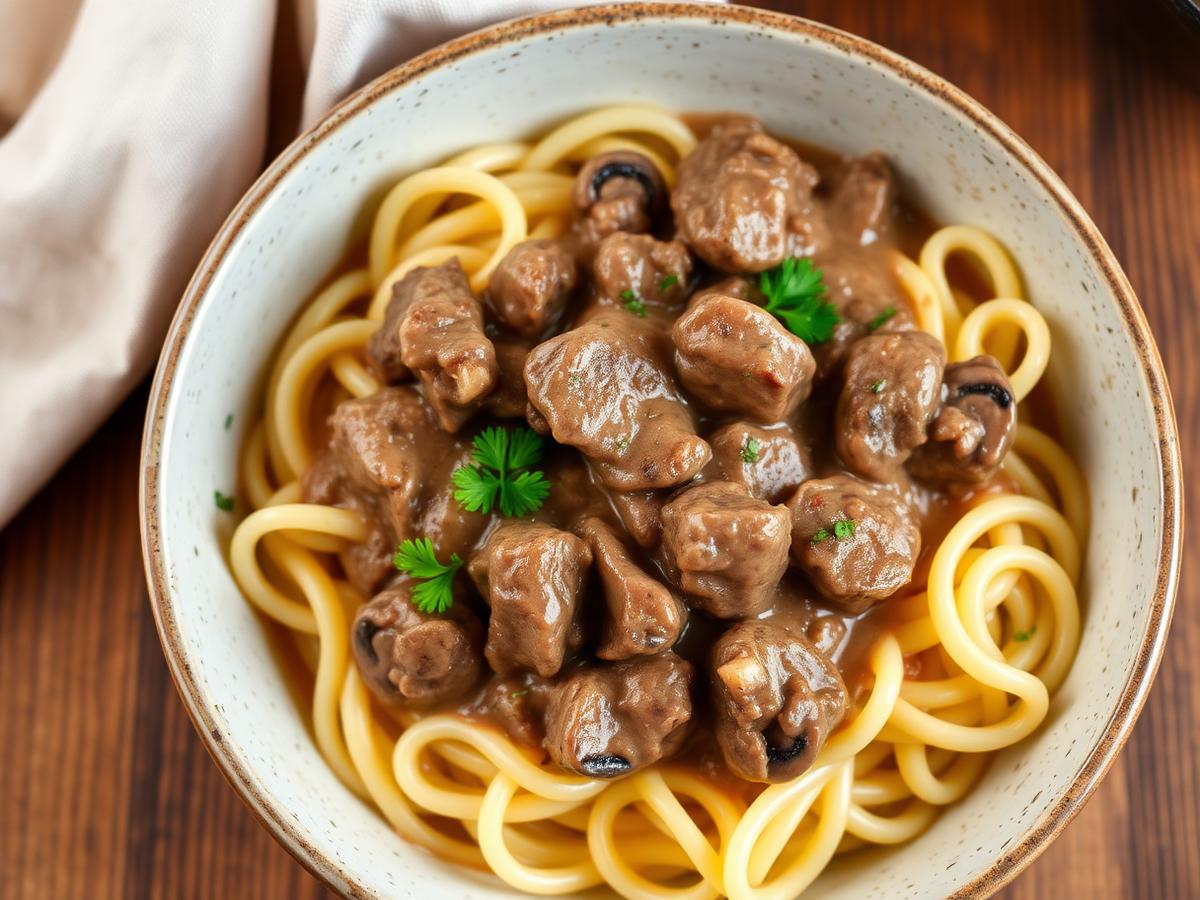 Hearty Beef Stroganoff